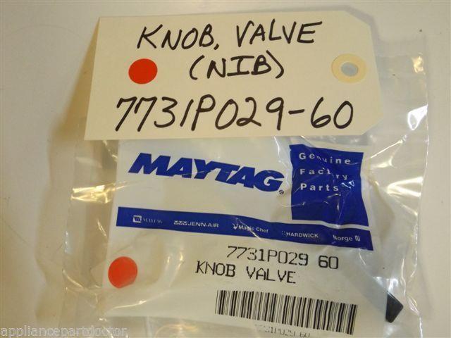 Maytag Magic Chef Stove 7731P029-60 Knob, Valve NEW IN BOX Maytag Magic Chef Stove 7731P029-60 Knob, Valve NEW IN BOX